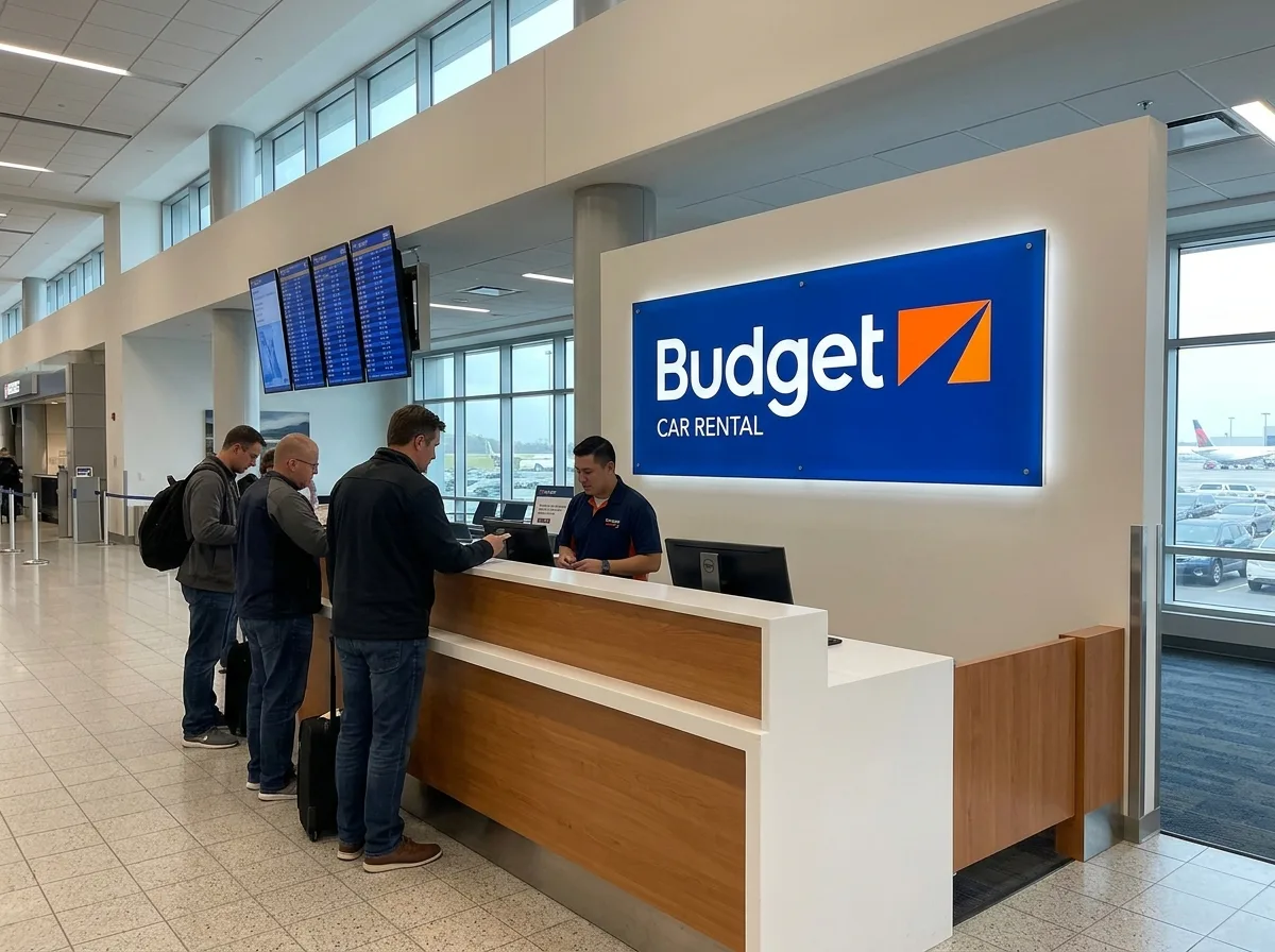 Budget Car Rental logo, budget rental brand
